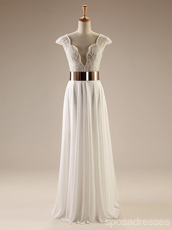 Vestidos de baile para os estudantes de mangas de gorro, vestidos de festa de casamento de fenda de lado de gola V sexy, vestido de baile para os estudantes popular, WD0121