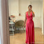 Sexy Red Mermaid V-neck Long Party Prom Dresses Ideas,Evening Gowns,13839