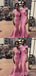 Mismatched Pink Mermaid Off Shoulder Maxi Long Bridesmaid Dresses For Wedding Party,WG1852