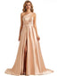 Querida pescoço ouro lantejoulas uma linha barato longo Evening Prom Dresses, Evening Party Prom Dresses, 12350