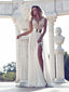 Vestidos de baile para os estudantes de mangas de gorro, vestidos de festa de casamento de fenda de lado de gola V sexy, vestido de baile para os estudantes popular, WD0121