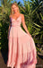 Querida pescoço ouro lantejoulas uma linha barato longo Evening Prom Dresses, Evening Party Prom Dresses, 12350