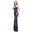 Jewel Neck Sparkly Sequin Evening Prom Vestidos, Noite Party Prom Vestidos, 12104