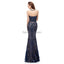 Jewel Neck Sparkly Sequin Evening Prom Vestidos, Noite Party Prom Vestidos, 12104