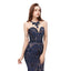 Jewel Neck Sparkly Sequin Evening Prom Vestidos, Noite Party Prom Vestidos, 12104