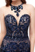 Jewel Neck Sparkly Sequin Evening Prom Vestidos, Noite Party Prom Vestidos, 12104