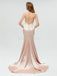 Σέξι V Neck Backless Γοργόνων Δαντελλών Μακριά Φορέματα Prom Βραδιού, 17520
