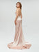 Σέξι V Neck Backless Γοργόνων Δαντελλών Μακριά Φορέματα Prom Βραδιού, 17520