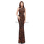 Jewel Neck Sparkly Sequin Evening Prom Vestidos, Noite Party Prom Vestidos, 12104