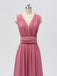 Gaze convertível dama de honra barata muito tempo rosa veste-se online, WG603