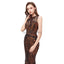 Jewel Neck Sparkly Sequin Evening Prom Vestidos, Noite Party Prom Vestidos, 12104