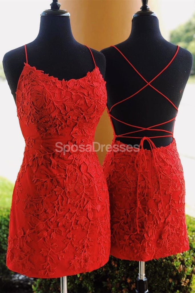 Sexy Backless Pink Lace Γοργόνα Φτηνές Homecoming Φορέματα Online, Φθηνά Κοντά Φορέματα Prom, CM801