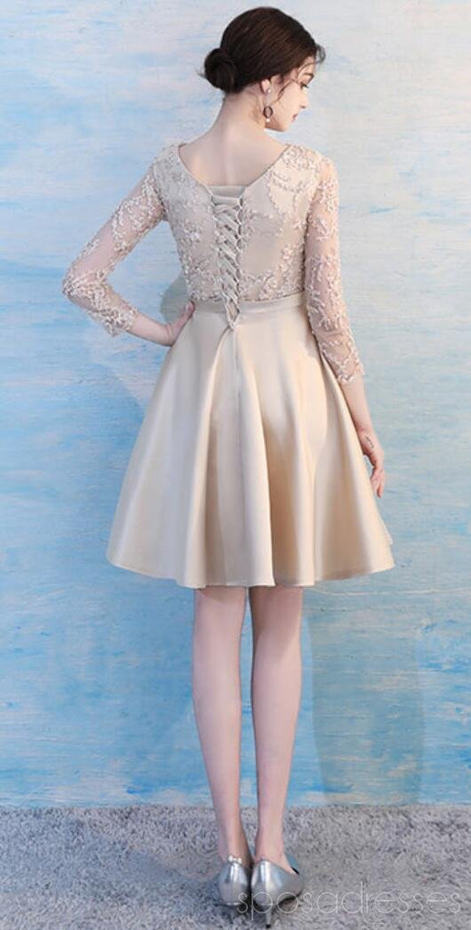 Robes de demoiselle d'honneur personnalisées bon marché en dentelle courte dépareillées en ligne, WG501