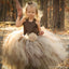 Belles robes de demoiselle d'honneur en tulle satiné, robes tutu à lacets bon marché, FG022
