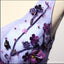 Purple V Neckline Two Straps Beaded Homecoming Prom Dresses, Cheap Cocktail Dresses, CM212