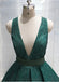 Esmeralda Verde V Pescoço Sparkly Ball Vestido Baratos Noturnos Baile De Formatura, Vestidos De Baile Da Noite Festa, 12156