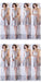 Silver Gray Short Misappariement Simple Short Bridesmaid Dresses en ligne, WG504
