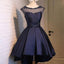 Azul marinho de Renda Sexy sem encosto Curto do Regresso a casa Vestidos de Baile, Acessível Curto Festa de Formatura Sweet 16 Dresses, Perfeito do Regresso a casa Cocktail Dresses, CM369