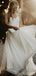 Sweetheart Side Slit Chiffon Beach Wedding Dresses, Cheap Wedding Gown, WD687