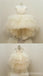 Ivoire Satin Haut de Strass Ceinture Hi-low Tulle Robes de Fille de Fleur, pas Cher Peu de Robes de Fille de, FG028
