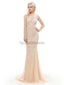 Scoop Heavily Beaded Mermaid Evening Prom Dresses, Evening Party Prom Dresses, 12076