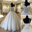 Unique Design One Shoulder See Through A-line Lace Tulle Wedding Dresses, WD0172
