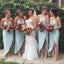 Exclusivo Design simples e charmoso lado Split Sexy Cheap Wedding Party Vestidos De Dama de Honor, WG179