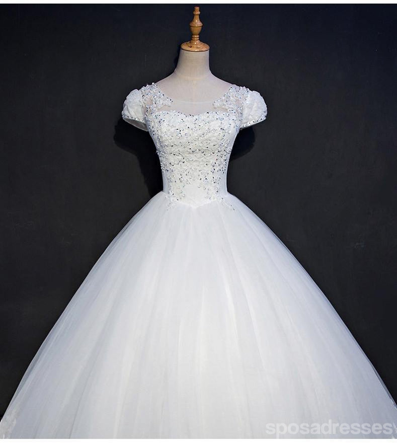 Το Cap Sleeve Lace πέρασε μια γραμμή Γαμήλια Φορέματα, Προσαρμοσμένο σε Γαμήλια Φορέματα, Φτηνά Γαμήλια Γόνοια, WD214
