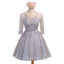 Lace Long Sleeve Veja através de Dresses de baile de regresso ao lar aberto, Dresses de baile de curta distância acessíveis, Dresses de regresso a casa perfeito, CM284