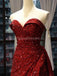 Sweetheart Red Sequin Sparkly Long Βραδινά Φορέματα Prom, Βραδινά Φορέματα Prom Party, 12231