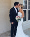 Robes de mariée pas cher sirène bretelles simples en ligne, robes de mariée pas chères, WD610