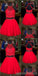 V Neck Dusty Pink Tulle Beaded Κοντά Homecoming Φορέματα Online, Φθηνά Κοντά Φορέματα Prom, CM845