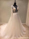 Manches longues Dos nu Encolure V Voir à Travers de Mariée en Dentelle Robes de Mariée, des Robes de Mariée, la Mariée à prix Abordable Robes de Mariée, WD244