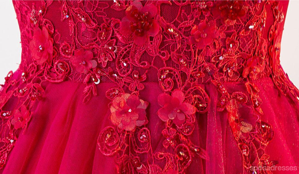 Δείτε Μέσα από Blush Pink Lace A line Evening Prom Dresses, Long 2018 Party Prom Dresses, 17282