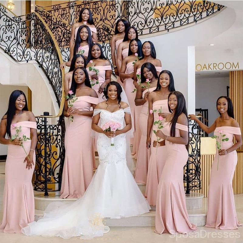 Blush Pink Off Shoulder Παραπλανητικά Γοργόνα Μικρής Φτηνές Γοργόνα Φορέματα Online, WG658
