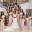 Blush Pink Off Shoulder Παραπλανητικά Γοργόνα Μικρής Φτηνές Γοργόνα Φορέματα Online, WG658