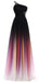 One Shoulder Beaded Chiffon Ombre Long Evening Prom Dresses, Custom cheap Sweet 16 Dresses, 18405