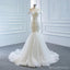 Off Shoulder Lace Mermaid Wedding Dresses, Cheap Wedding Gown, WD717