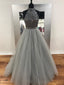 Uma linha cinzenta Beaded Fashion Evening Prom Dresses, populares Dresses de Prom Popular 16 Party, Dresses de Prom Longo Alfândega, Dresses de Prom Formal Barata, 17147
