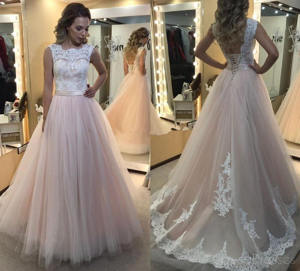 Renda Tulle rosa pálido uma linha de Vestidos De Baile de finalistas, 16 Vestidos De Baile de finalistas doces, vestidos longos personalizados, Vestidos Formais baratos de Baile de finalistas, 17137