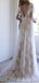 Plain Lace Cap Sleeves V-neck Cheap Wedding Dresses Online, Cheap Lace Bridal Dresses, WD476