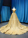 V λαιμό Ruffles Πράσινη Sequin Long Evening Prom Φορέματα, Βραδινά Κόμμα Prom Φορέματα, 12244