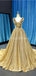 V λαιμό Ruffles Πράσινη Sequin Long Evening Prom Φορέματα, Βραδινά Κόμμα Prom Φορέματα, 12244
