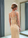 Scoop Heavily Beaded Rhinestone Beaded Mermaid Evening Prom Dresses, Evening Party Prom Dresses, 12043