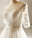 Manches longues Empire Dentelle Perlée Robes de Mariée, des Robes de Mariage, Mariage pas Cher Robes de Mariée, WD225