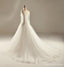 Manches longues taille empire dentelle robes de mariée en perles, robes de mariée sur mesure, robes de mariée de mariage pas cher, WD226