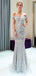 Off Shoulder Sparkly Heavily Beaded Mermaid Evening Prom Dresses, Evening Party Prom Dresses, 12034