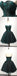 Strapless Dark Green Lace Tulle Homecoming Prom Dresses, CM237