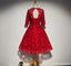 Modesto de Manga Longa Vermelha de Laço Bonito Baile Vestidos de Baile, Acessível, de Festa Curto Vestidos de Baile, Regresso a casa Perfeita Vestidos, CM310