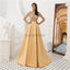 See Through Short Sleeves High Neck Beaded Evening Prom Dresses, Evening Party Prom Dresses, 12080